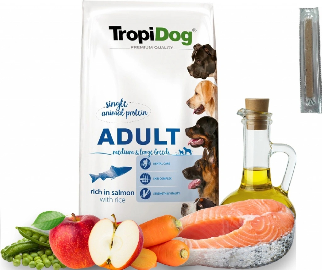 TROPIDOG Premium Erwachsenenfutter Für Kleine Hunde – Truthahn & Reis, 500g – Lecker & Gesund