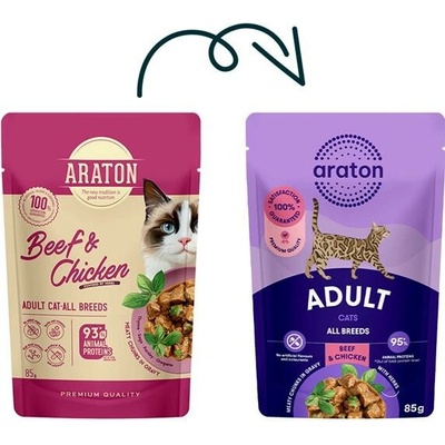 Araton Cat Adult Beef & Chicken 85 g