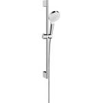 Hansgrohe Crometta - Комплект душ слушалка, прът и маркуч, зелен 6 л/мин, бял/хром 26554400 (26554400)