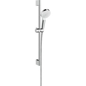 Hansgrohe Crometta - Комплект душ слушалка, прът и маркуч, зелен 6 л/мин, бял/хром 26554400 (26554400)