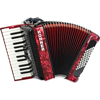 Hohner Bravo II 48 Пиано акордеон Red (A16532)
