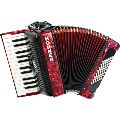 Hohner Bravo II 48 Пиано акордеон Red (A16532)