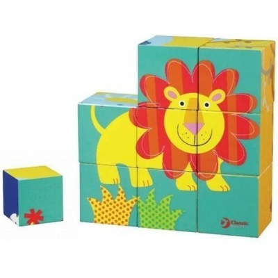 Classic World Детски пъзел с кубчета - Лъвче