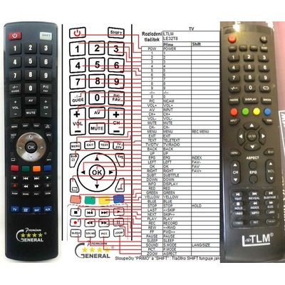 GENERAL LTLM LE32T8 - съвместимо дистанционно управление на марката General (LE32T8)