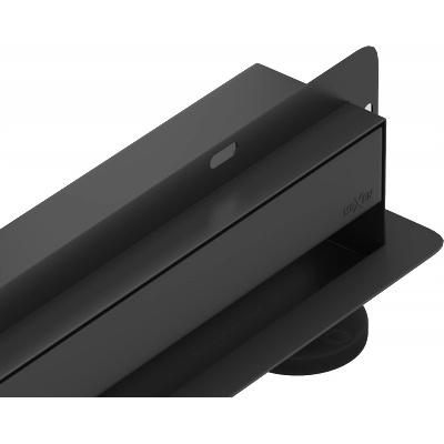 Mexen Flat Wall линеен стенен сифон 2в1 80 см, черен - 1730080 (1730080)