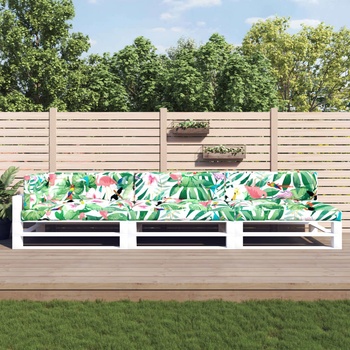 vidaXL Палетни възглавници, 7 бр, многоцветни, текстил (3188920)