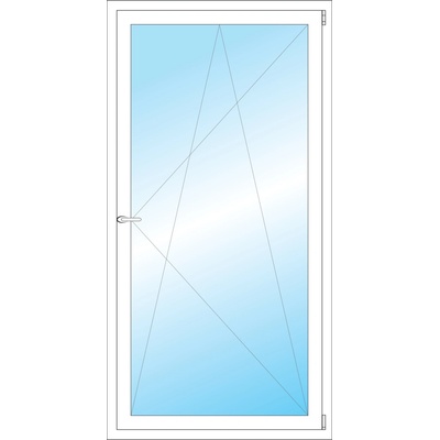 Okna Hned Plastové okno 900 x 1750 mm bílé otevíravé a sklopné pravé