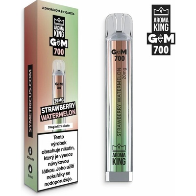 Aroma King Gem Bar Strawberry Watermelon 20 mg 700 potáhnutí