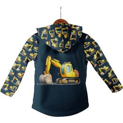 Takoy Panel se střihem 86 softshell bunda bagry tmavě modré