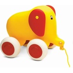 Viking Toys Слонче за дърпане Viking Toys, 25 cm, жълто (1320-yellow)