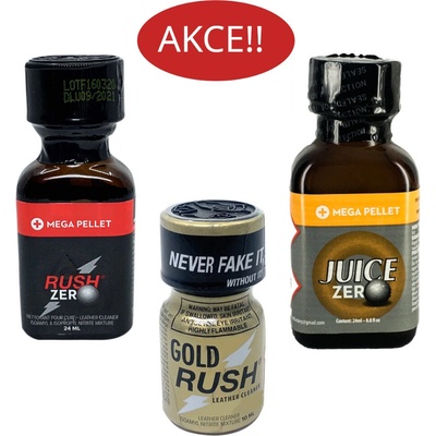 Rush Poppers Zero Gold Jungle mix pack 3 x 24 ml
