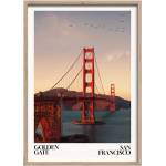 Styler Печатна картина с включена рамка 50x70 cm Golden Gate - Styler (OB-22937)