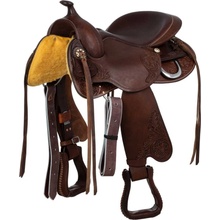 *W* Sedlo westernové Freemax Short Leather Cow hnědé