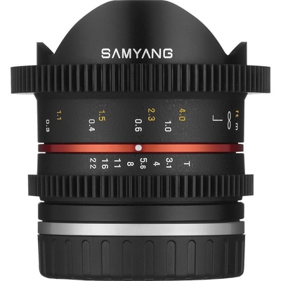 Samyang 8mm T3.1 Cine UMC Fish-eye II Canon EF-M