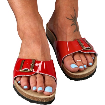 Protetika šľapky ORS T 80 lesklá červená