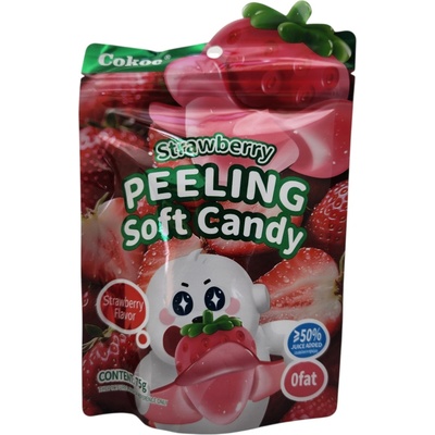 Cokoc Cukríky gumové lúpateľné jahodové 75 g