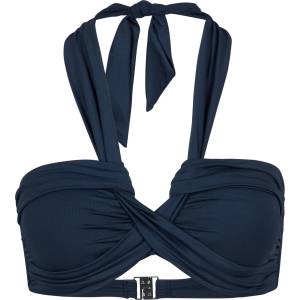 Seafolly Дамско бикини горнище Seafolly Women's Collective Halter Bandeau Bikini top - True Navy - размер 42 (EU) (150-2106-0316)