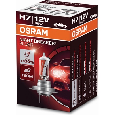 Osram Night Breaker Silver H7 PX26d 12V 55W 64210NBS – Zboží Mobilmania