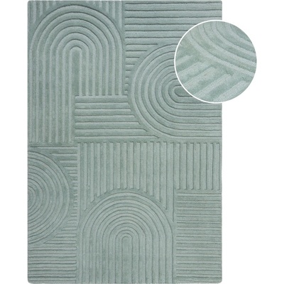 Flair Rugs Тюркоазен ръчно изработен вълнен килим 200x290 cm Zen Garden - Flair Rugs (503119380333)