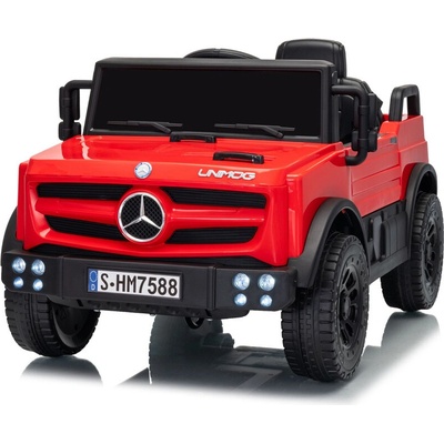 Mamido Mercedes Unimog Elektrické autíčko červená