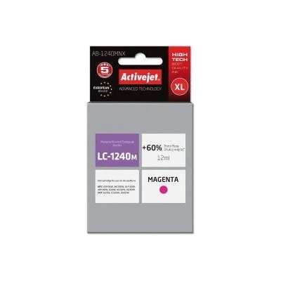 Compatible Оригиална касета за мастило Activejet AB-1240MNX Пурпурен цвят
