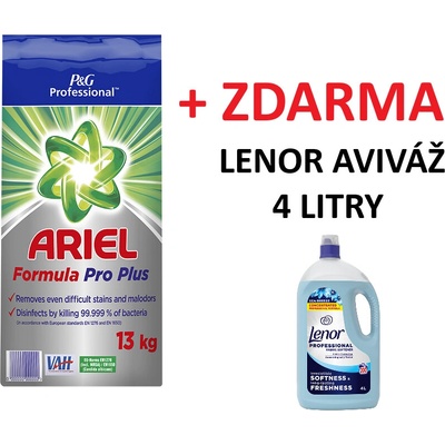 Ariel Formula Pro Plus prací prášek 13 kg + Lenor aviváž Sea Breeze 4 l