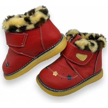 Koka dívčí zimní boty červené