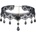 SuperLove Vintage Lace Gemstone Bead Pendant Choker Black