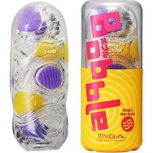 TENGA Гъвкав мастурбатор Tenga Bobble (14 см), жълто-лилав