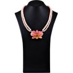 Dannyra Колие в нежно розов цвят с истинска орхидея Classics in pink Dannyra Jewels