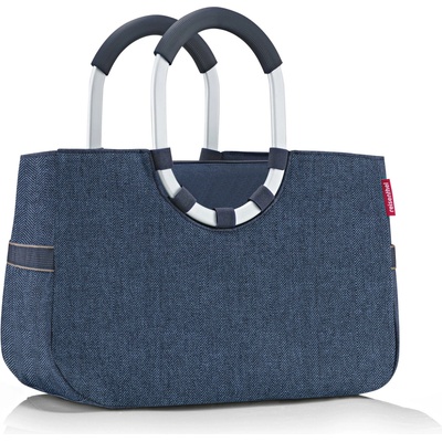 Reisenthel Loopshopper M herringbone dark blue