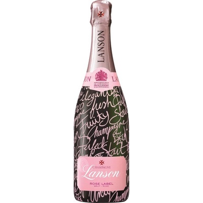 Label Lanson Rosé Brut 0,75 l (holá láhev)