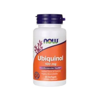NOW Убикинол - Ubiquinol 100 мг. - 60 дражета - NOW FOODS, NF3142