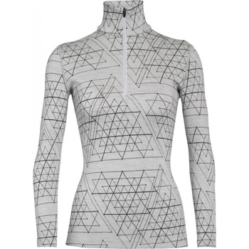 Icebreaker Wmns 250 Vertex LS Half Zip Ice Structure Snow 105212101