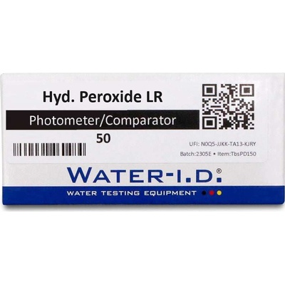 Water I.D. Hydrogen Peroxide LR Náhradné tablety p na meranie peroxidu vodíka, 50 ks