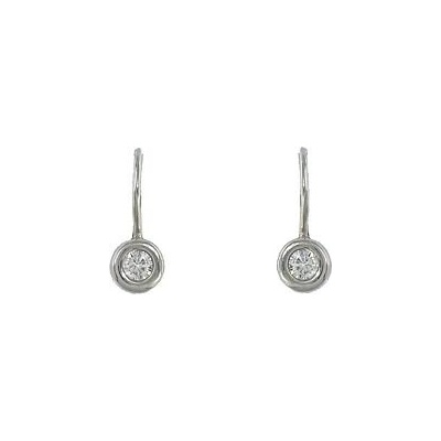 Infinitysilver stříbrné náušnice s bílými zirkony 438333