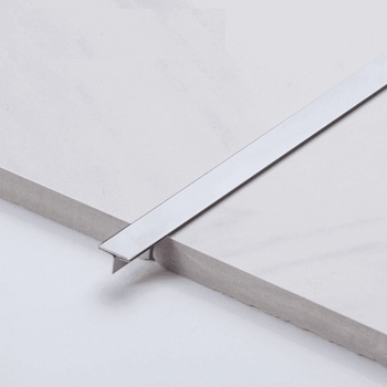 8К Огледална Т-Образна Декоративна Стоманена Лайстна | Цвят: Сребро | Размери: Т8мм, Т10мм, Т15мм, Т20мм, Т25мм х 2440мм