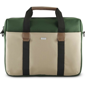 Hama Silvan, taška na notebook, pre 34-36 cm (13,3-14,1), recyklovaný polyester, béžová/zelená 222061