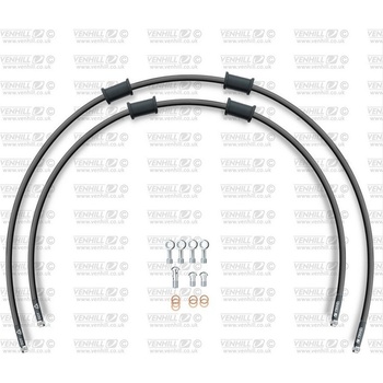 STANDARD Hadica prednej brzdy sada Venhill POWERHOSEPLUS DUC-9015FS-BK (2 hadice v sade) čiernej hadice, nerezové koncovky