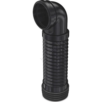 Bruckner - Гъвкава връзка за стенна тоалетна чиния 90° 20, 5-37 см черен (SH0252)