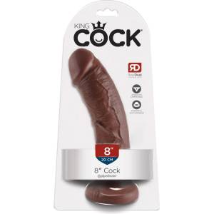 King Cock 8 дилдо (20 см, кафяв)