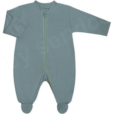 Baby Service Kombinéza na zips Vlnky mätová Česká výroba Babyservice