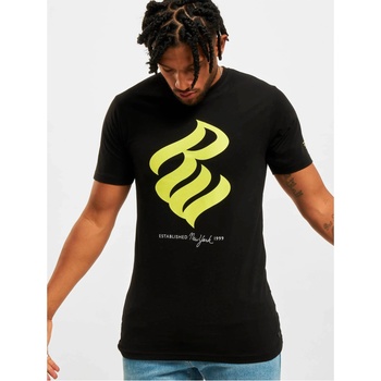 Rocawear Тениска Rocawear T-Shirt black/lime XLUB-RWTS024-04322 - Тъмносив, размер S
