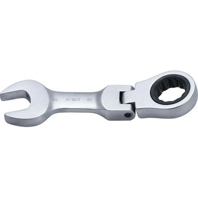 BGS Technic Krátký očkoplochý klíč 19 mm s ráčnou kloubový BGS 6919