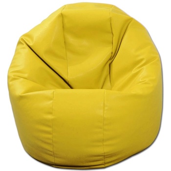 Pufrelax Пуф, за деца, 210л. , Relaxo - Yellow, Еко кожа, Пълнеж от Полистиролни перли