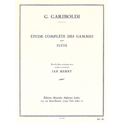 Etude complète des Gammes Op.127 značky Giuseppe Gariboldi