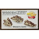 Wooden City 3D puzzle mini sada Widgets: Lodě 28 ks