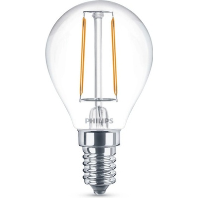 Philips LED žárovka 1x2W E14 250lm 2700K teplá bílá, čirá, Eyecomfort