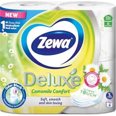 Zewa Deluxe Camomile Comfort 3-vrstvový 4 ks