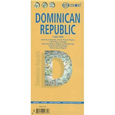 mapa Dominican Republic 1:600 t. laminovaný